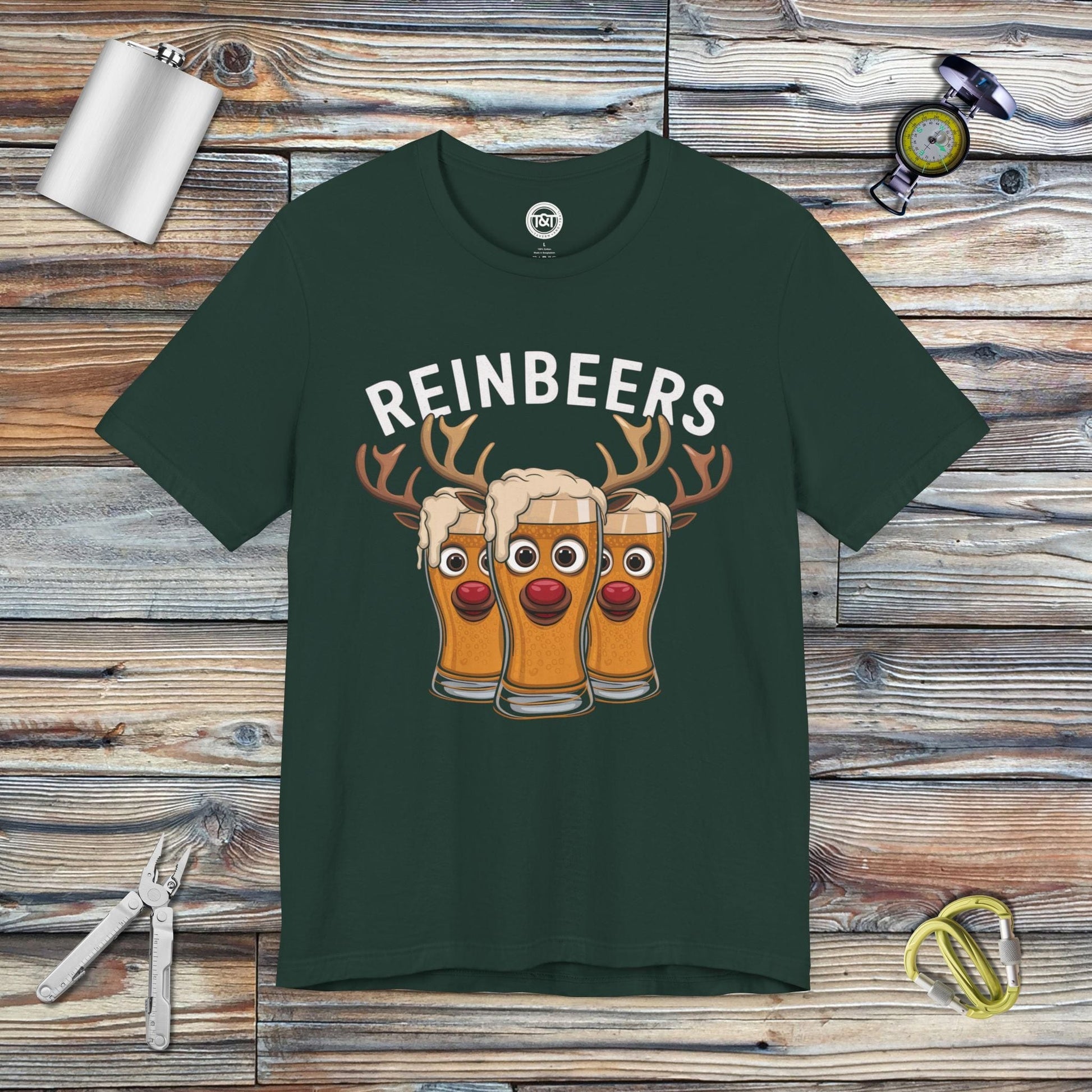 Tavern and Trail T-Shirt Reinbeers T-Shirt Forest / S