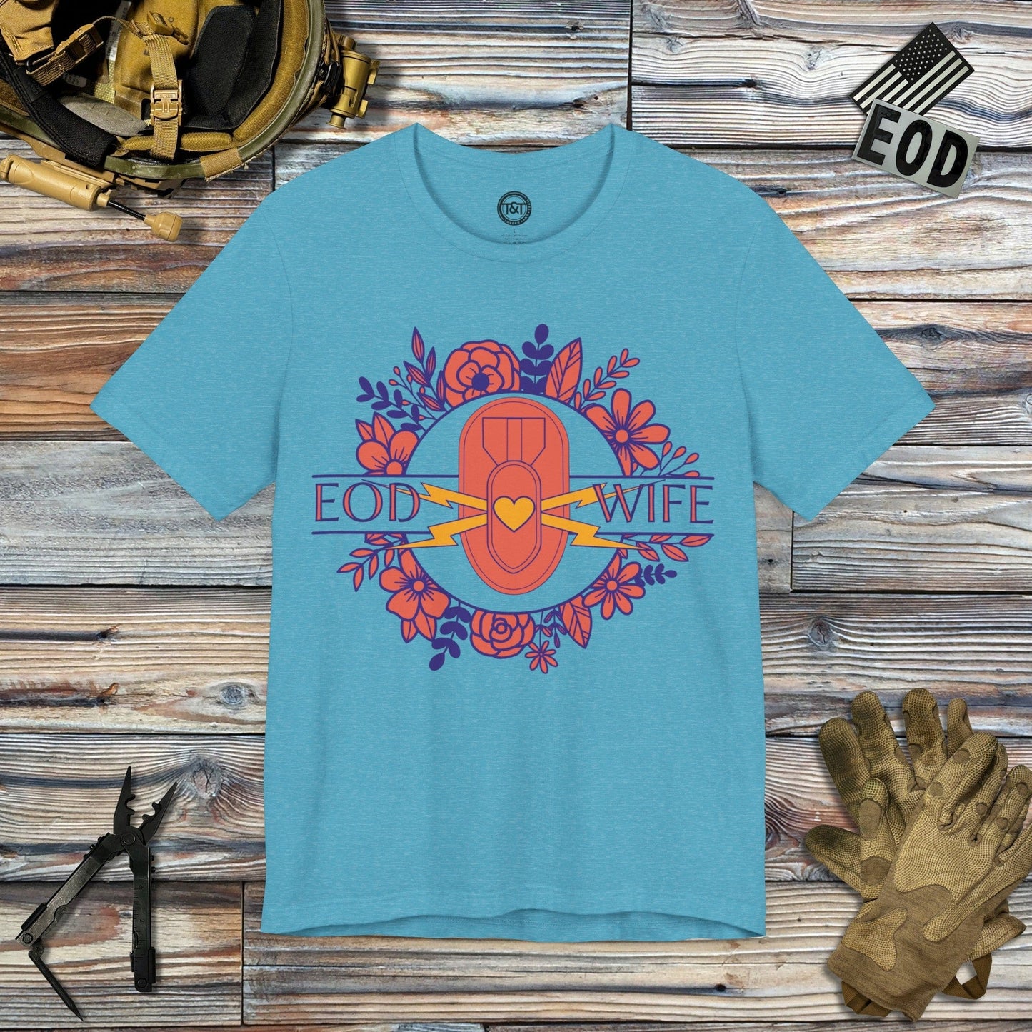 Tavern and Trail T-Shirt EOD Wife (Warm) T-Shirt Heather Aqua / S