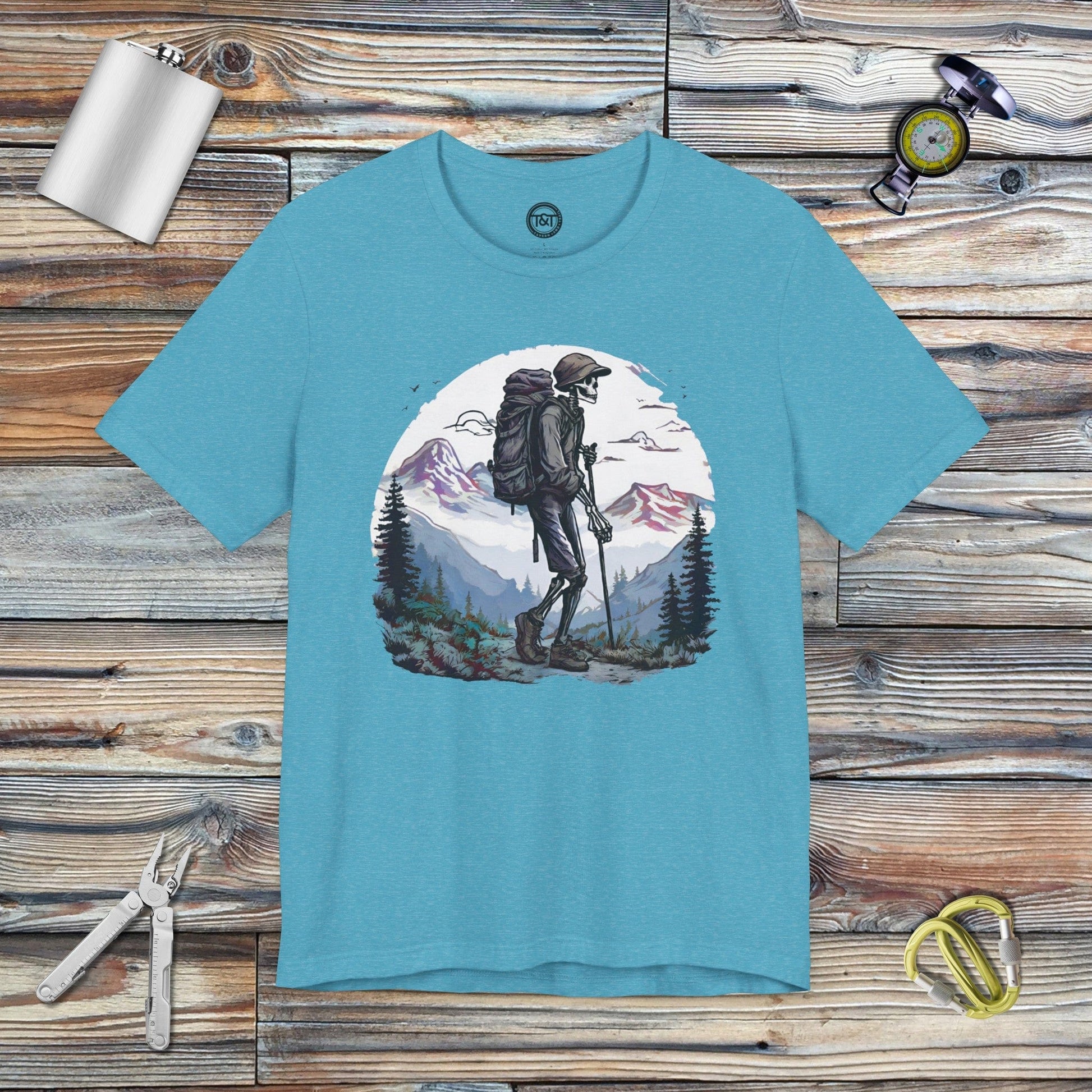 Tavern and Trail T-Shirt Thru Hiker T-Shirt Heather Aqua / S