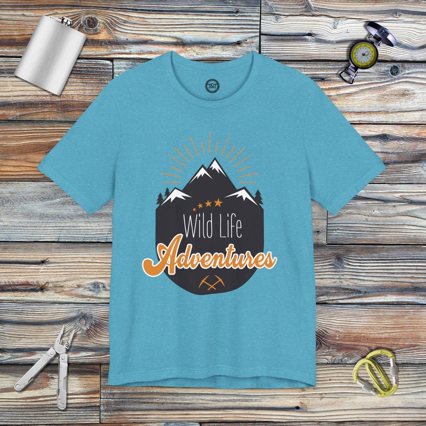 Tavern and Trail T-Shirt Wildlife Adventures T-Shirt Heather Aqua / S