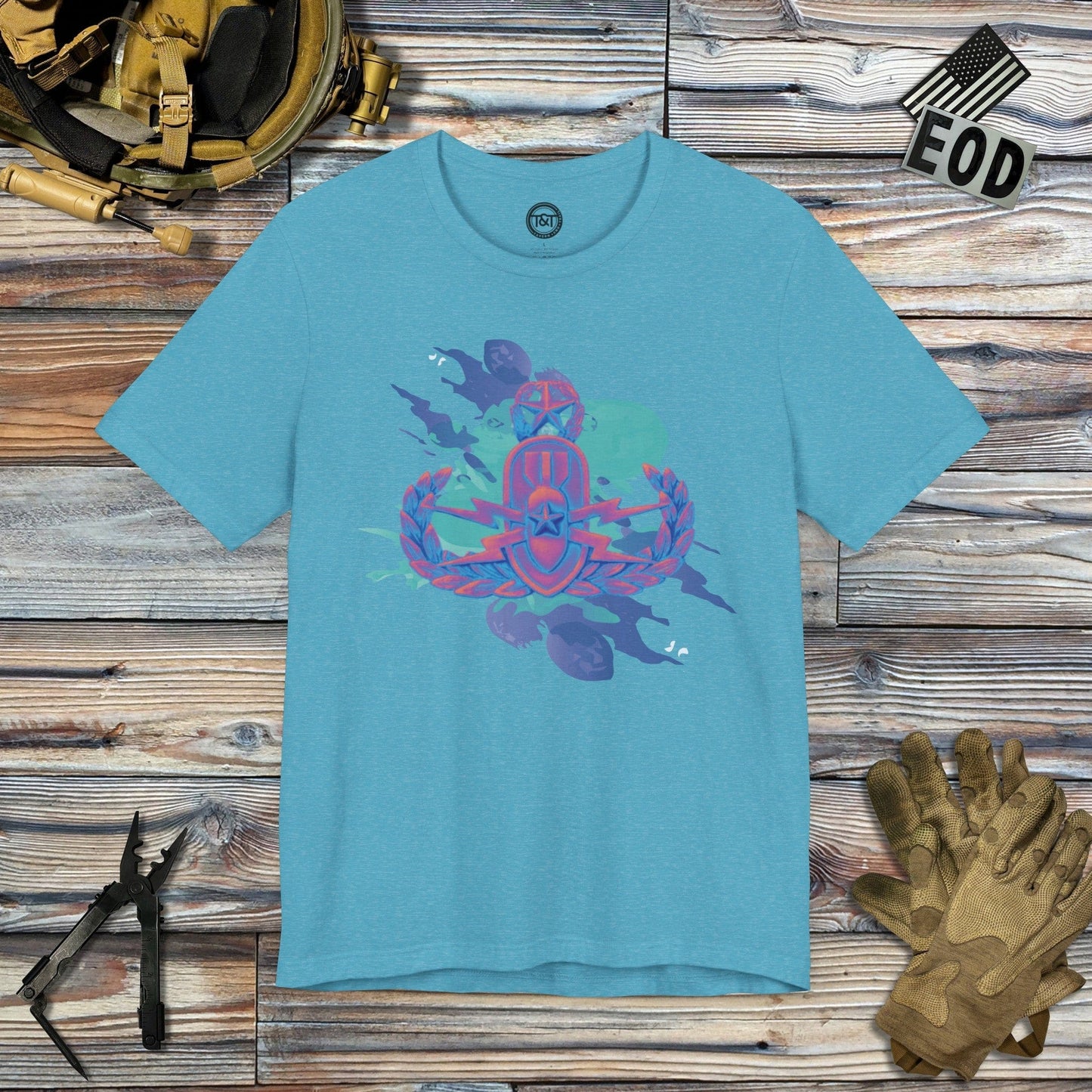 Tavern and Trail T-Shirt Wylde Style Crab T-Shirt Heather Aqua / S