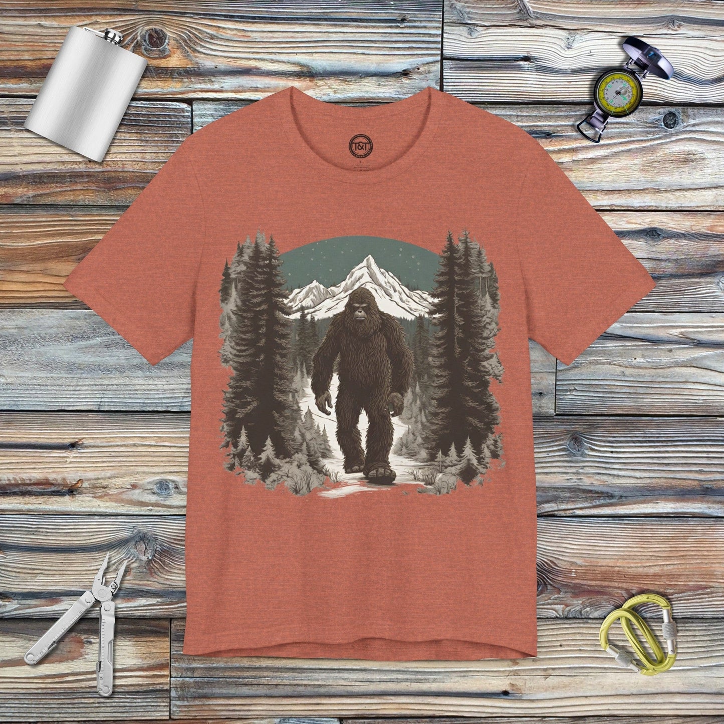 Tavern and Trail T-Shirt Big Squatch T-Shirt Heather Clay / S