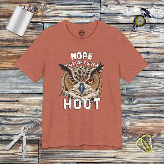 Tavern and Trail T-Shirt Don't Give a Hoot T-Shirt Heather Clay / S