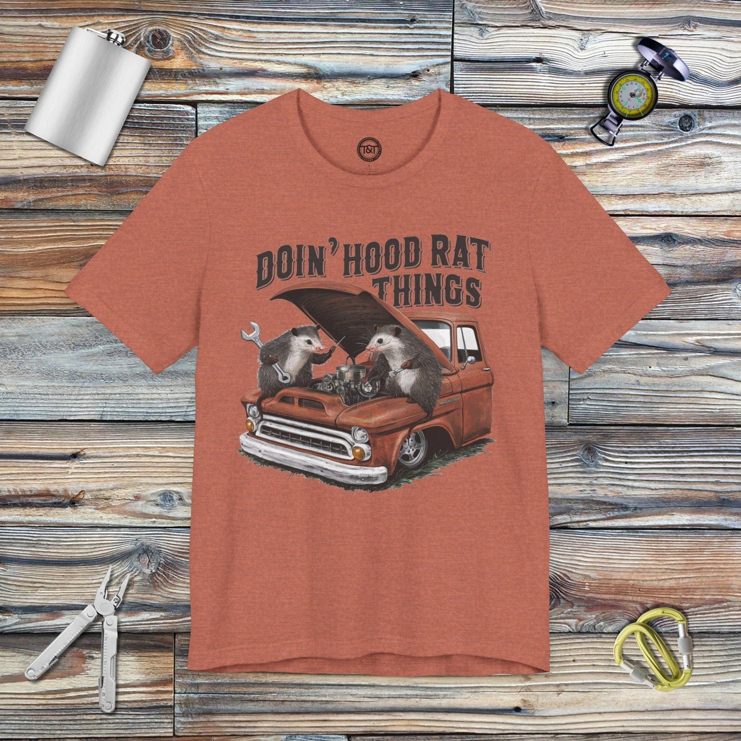 Tavern and Trail T-Shirt Hood Rats T-Shirt Heather Clay / S