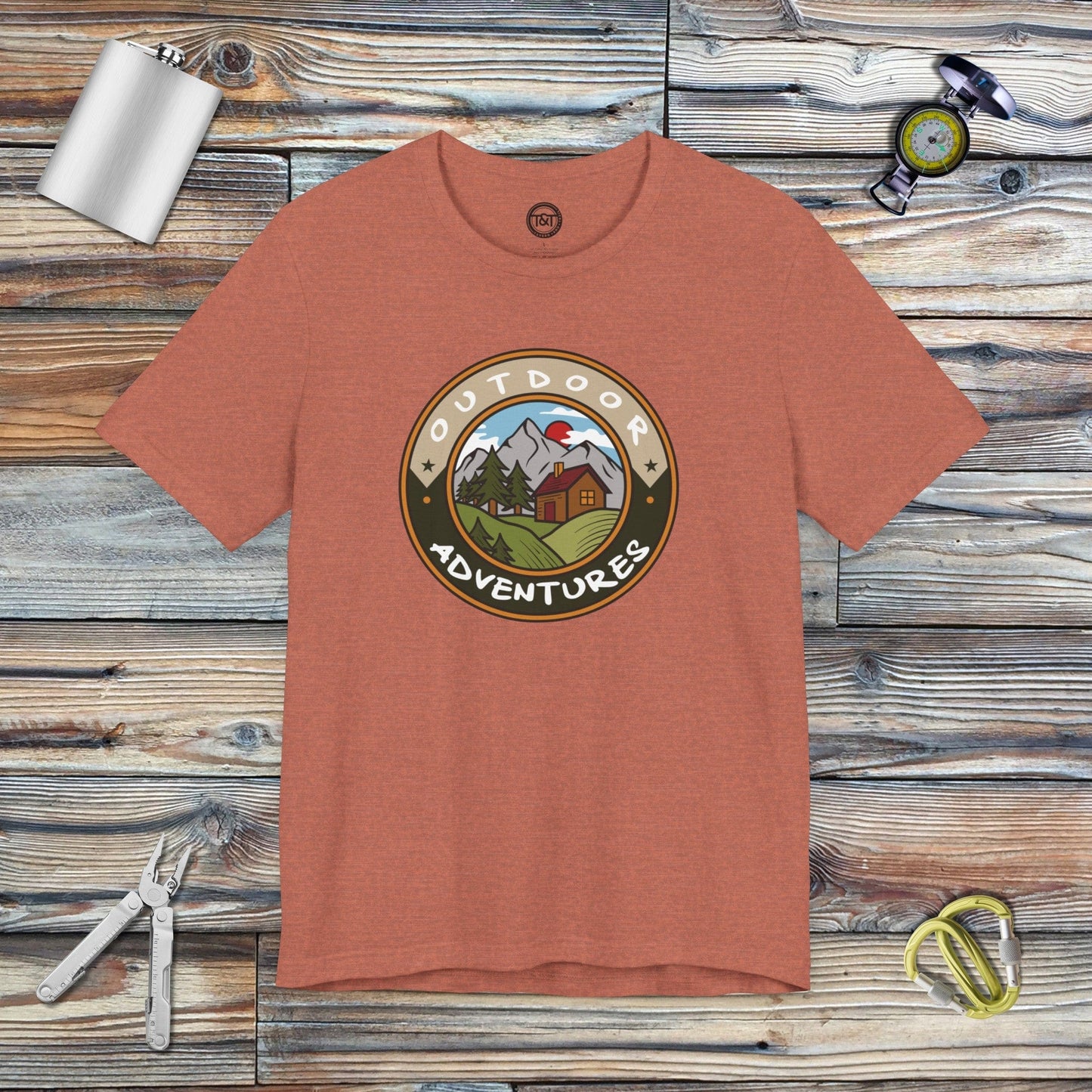 Tavern and Trail T-Shirt Outdoor Adventures T-Shirt Heather Clay / S