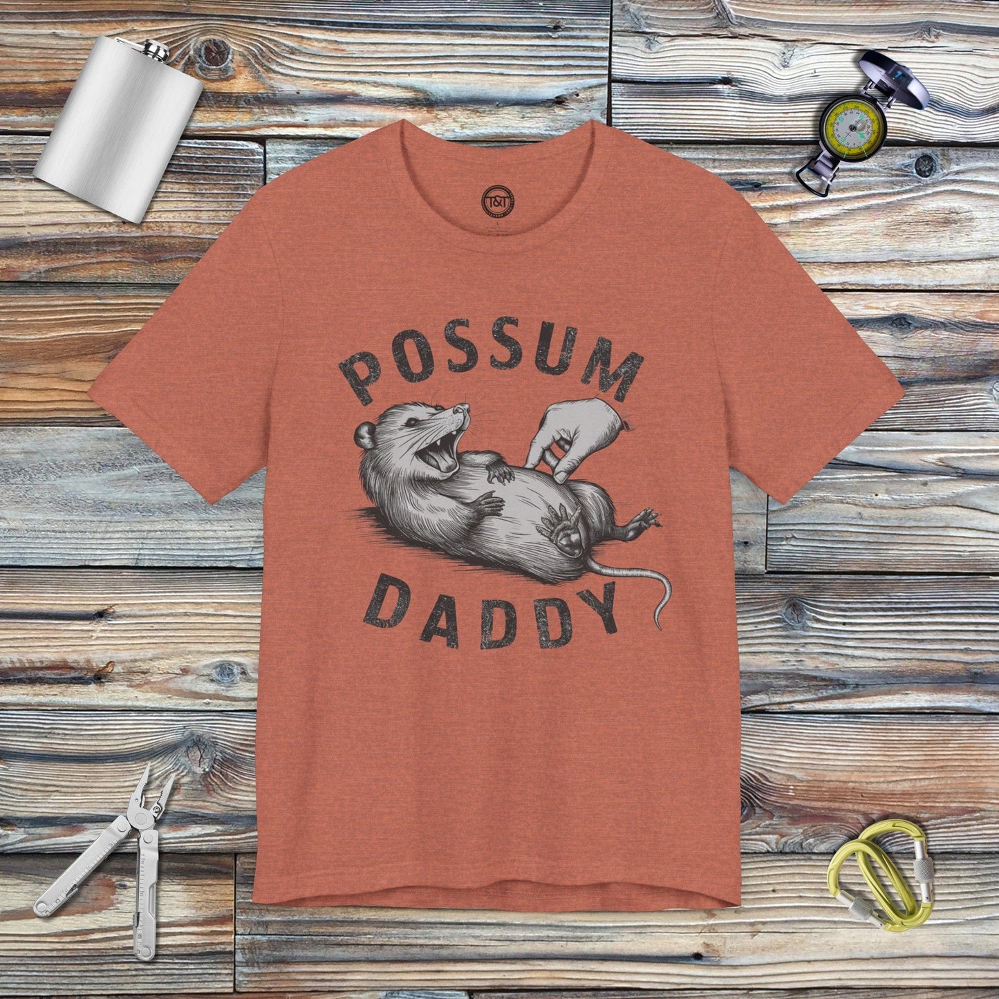 Tavern and Trail T-Shirt Possum Daddy T-Shirt Heather Clay / S