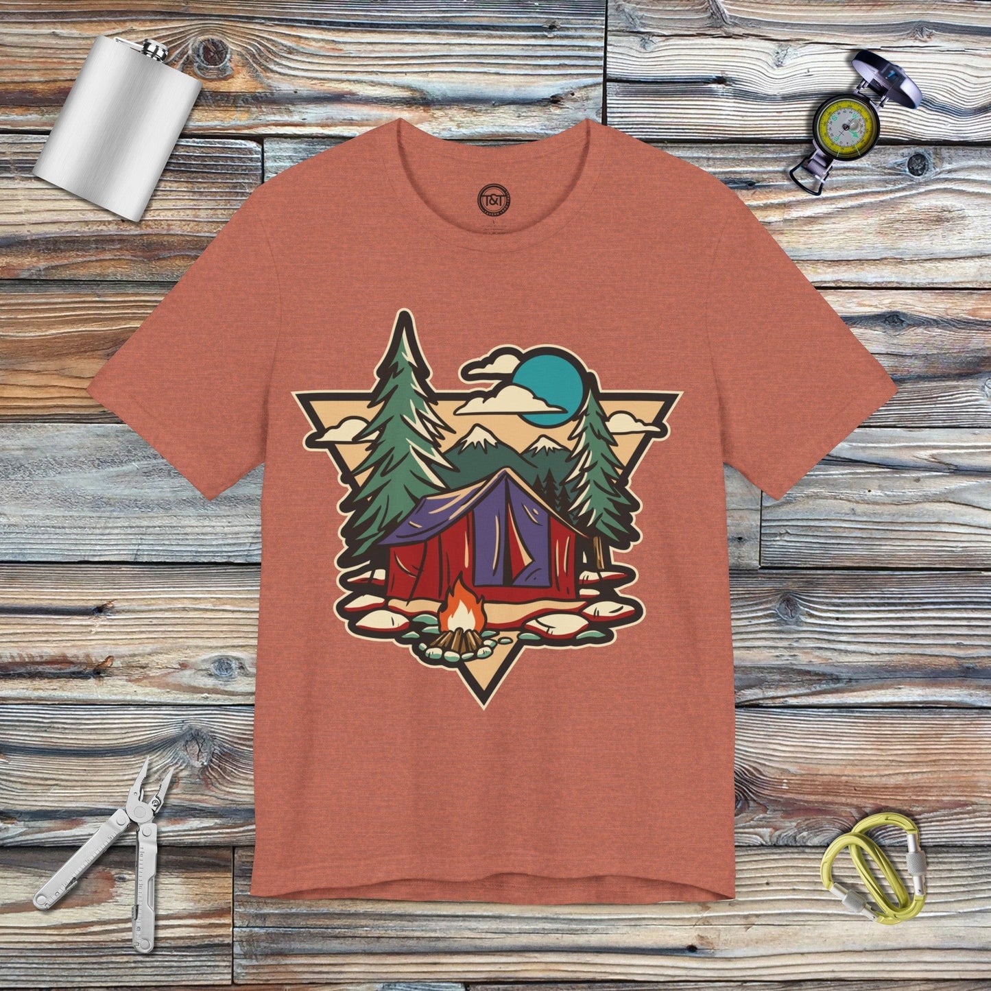 Tavern and Trail T-Shirt Tent Time T-Shirt Heather Clay / S