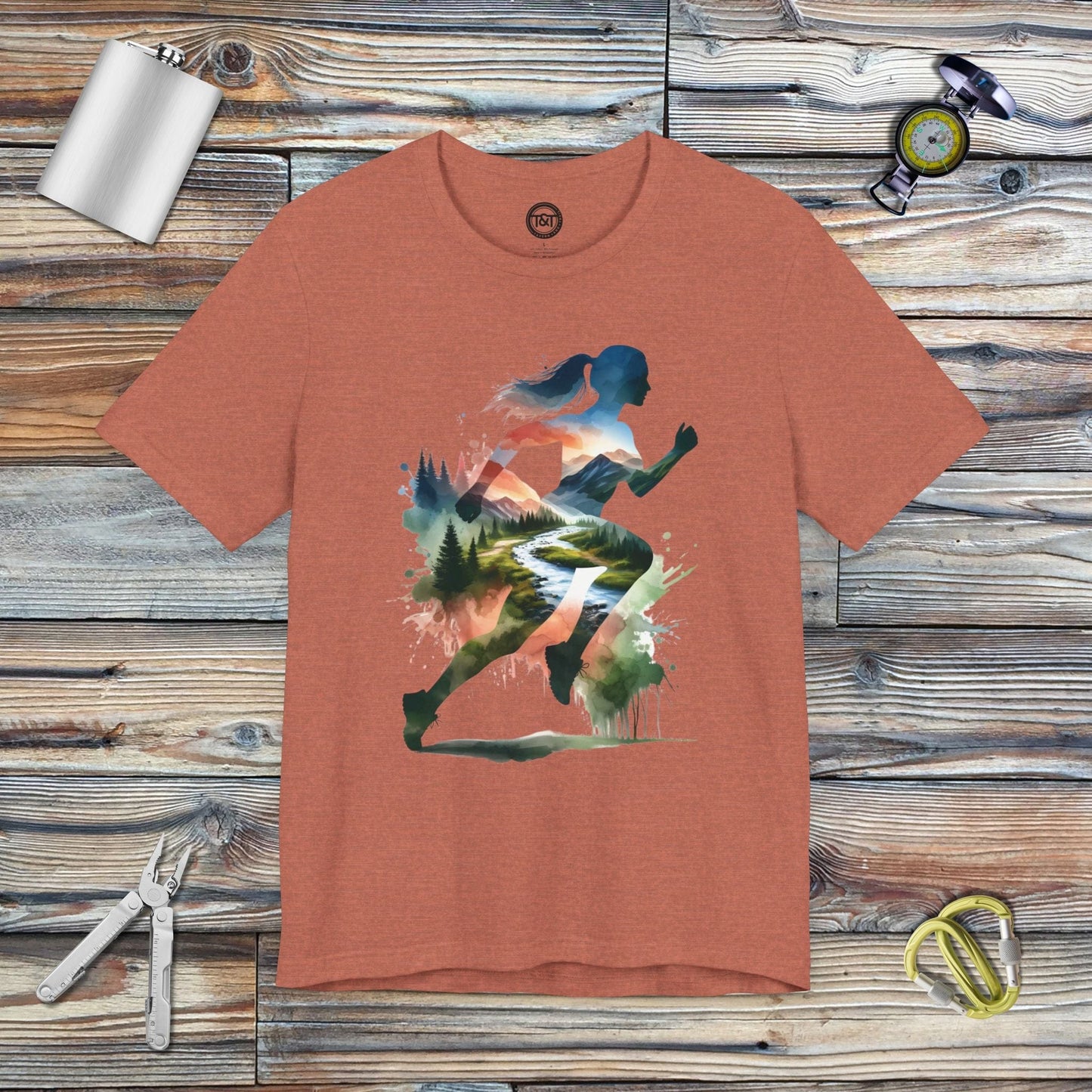 Tavern and Trail T-Shirt Trail Runner's Spirit T-Shirt Heather Clay / S