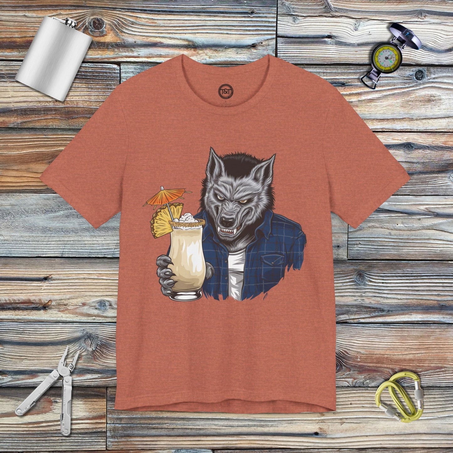 Tavern and Trail T-Shirt Werewolf of London T-Shirt Heather Clay / S