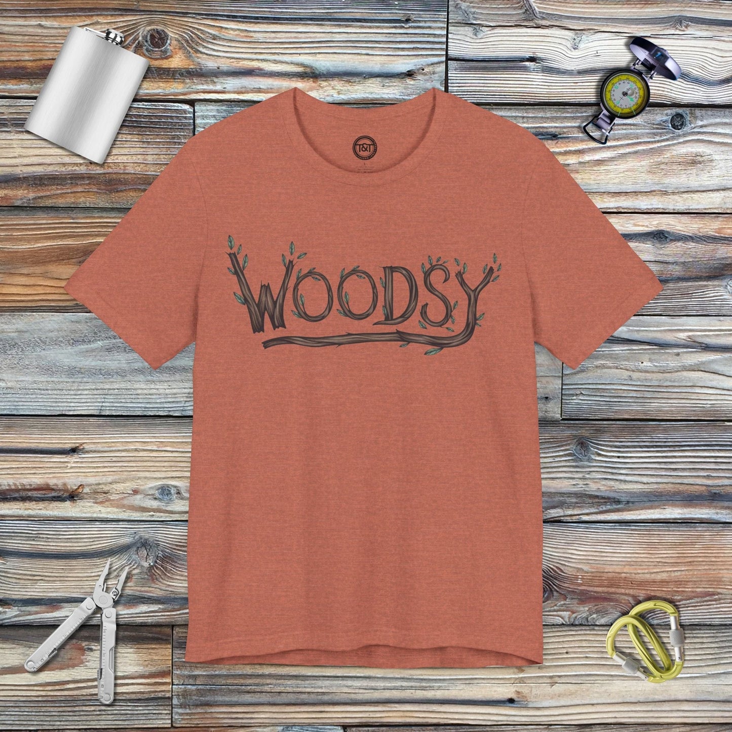 Tavern and Trail T-Shirt Woodsy T-Shirt Heather Clay / S