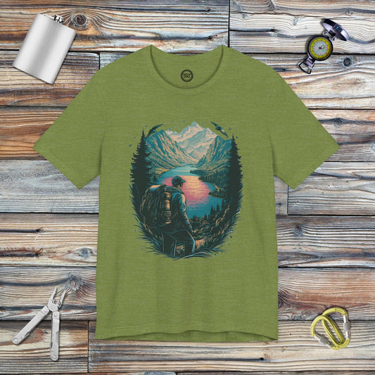 Tavern and Trail T-Shirt Hidden Lake T-Shirt Heather Green / S