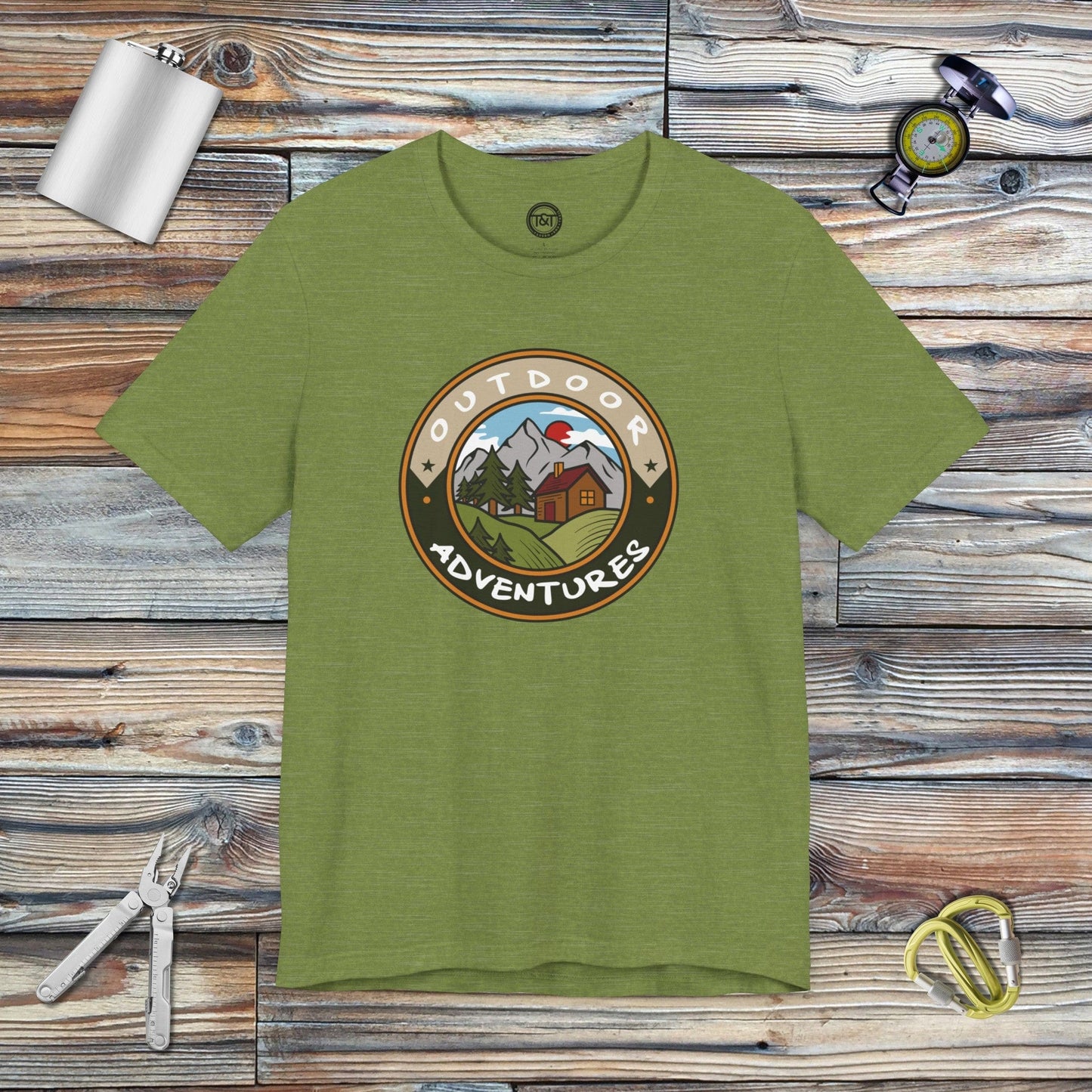 Tavern and Trail T-Shirt Outdoor Adventures T-Shirt Heather Green / S