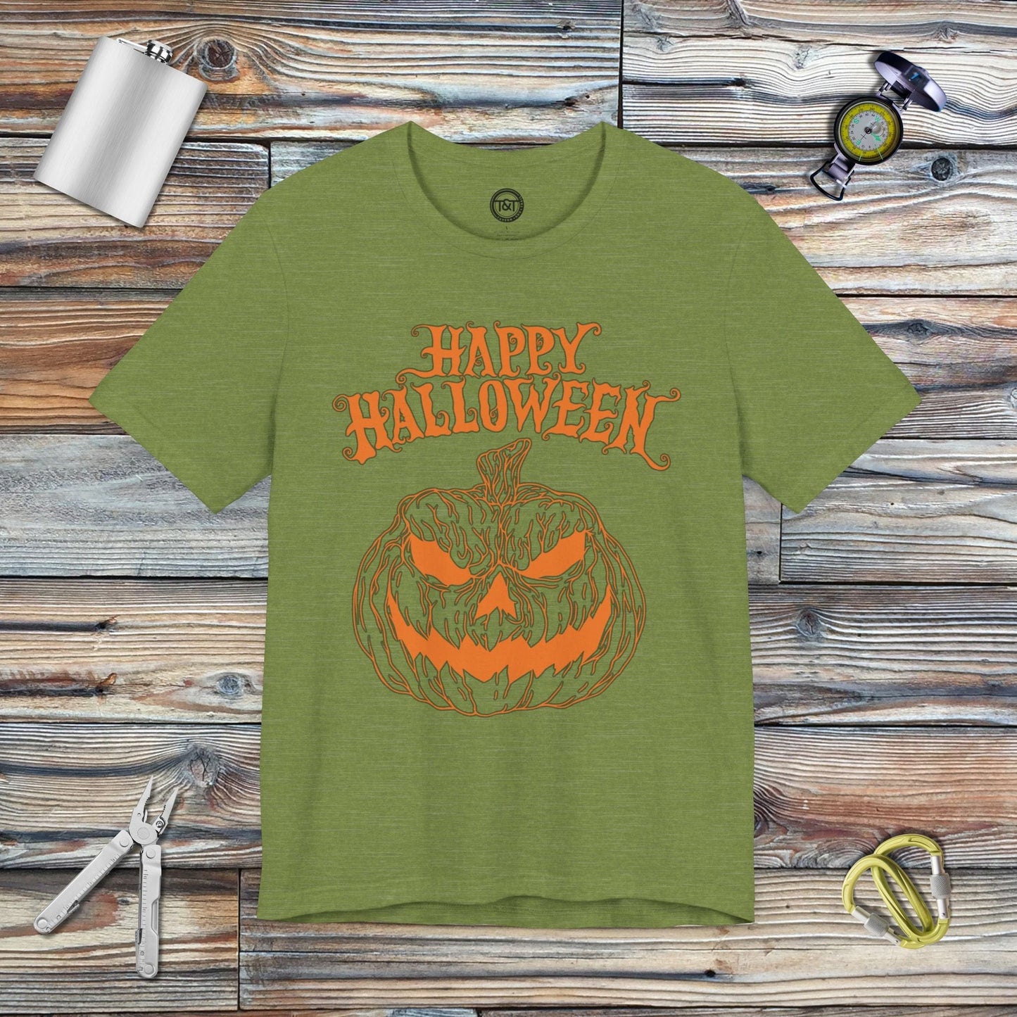 Tavern and Trail T-Shirt Scary Jack T-Shirt Heather Green / S