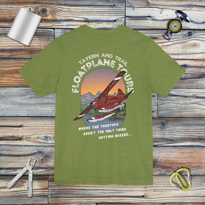 Tavern and Trail T-Shirt T&T Floatplane Tours T-Shirt Heather Green / S