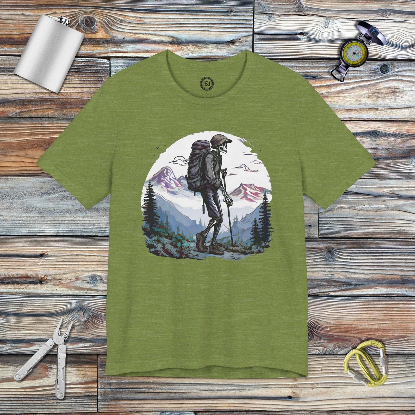 Tavern and Trail T-Shirt Thru Hiker T-Shirt Heather Green / S