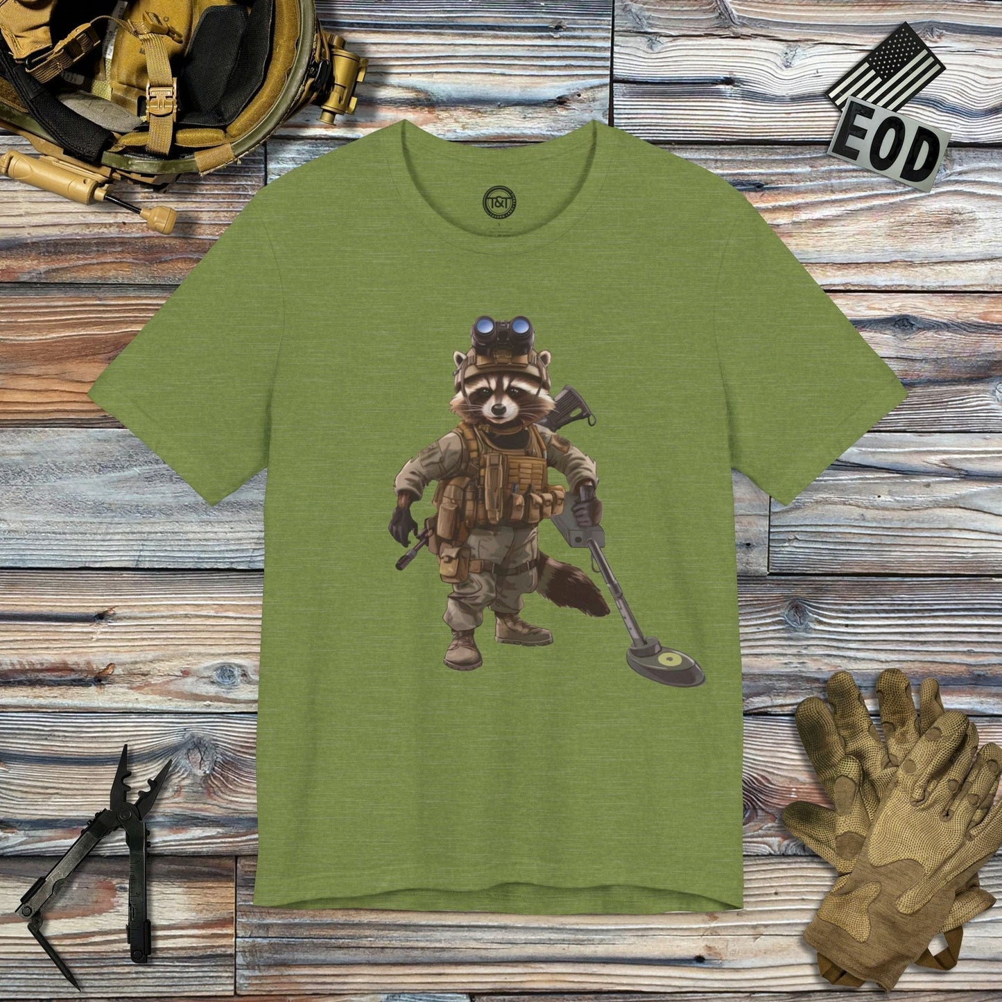 Tavern and Trail T-Shirt Trash Collector T-Shirt Heather Green / S