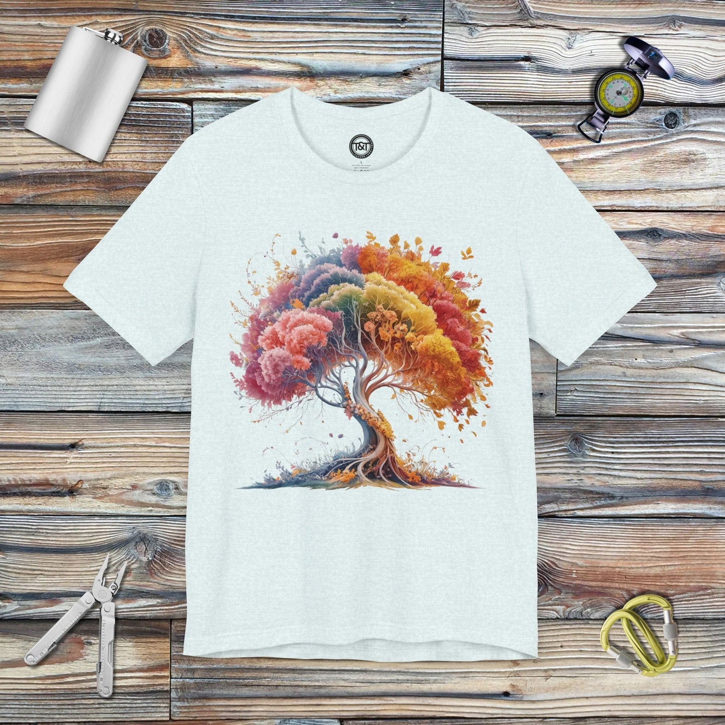 Tavern and Trail T-Shirt Dreaming Tree T-Shirt Heather Ice Blue / S