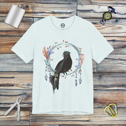 Tavern and Trail T-Shirt Raven's Wreath T-Shirt Heather Ice Blue / S