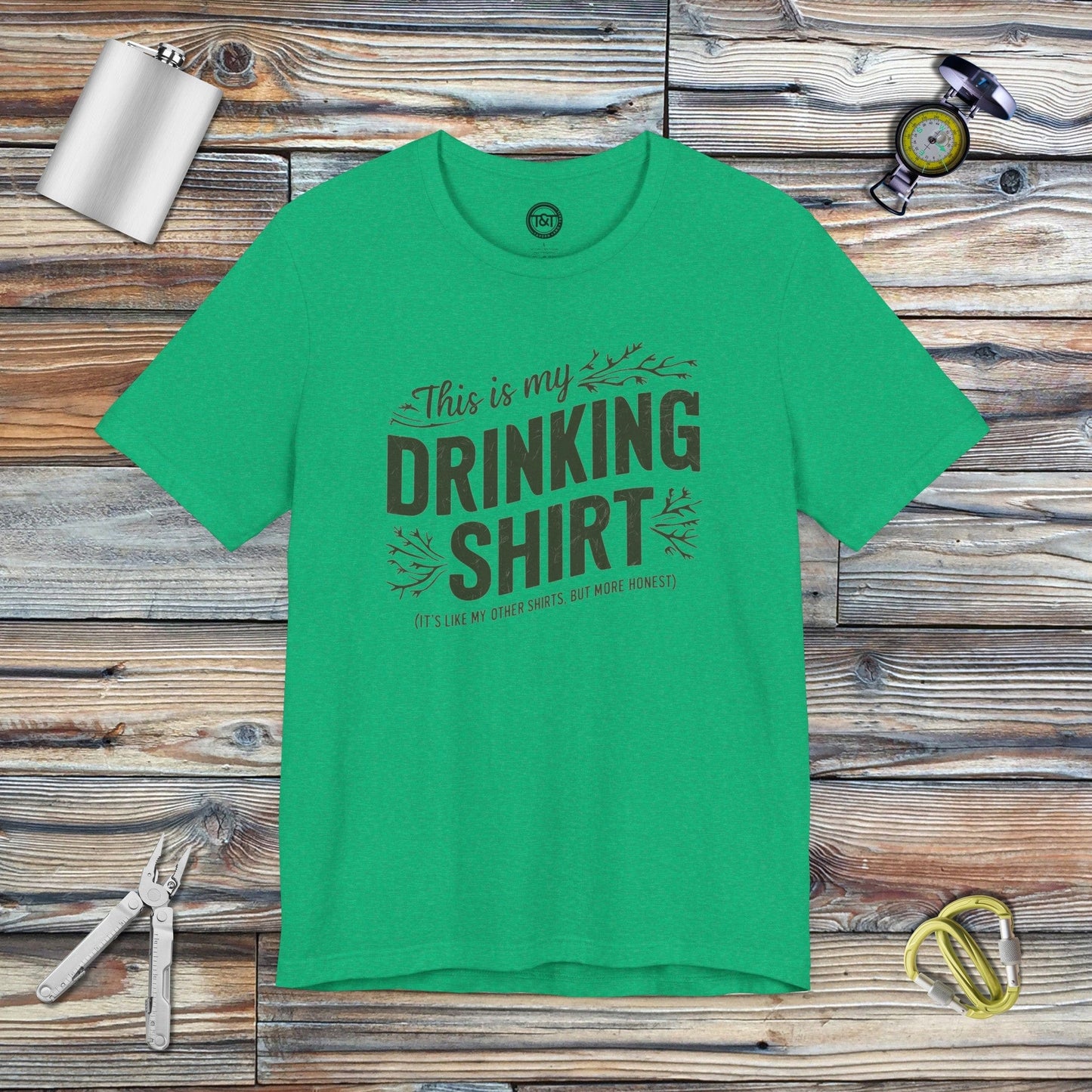 Tavern and Trail T-Shirt Honest Drinking T-Shirt Heather Kelly / S