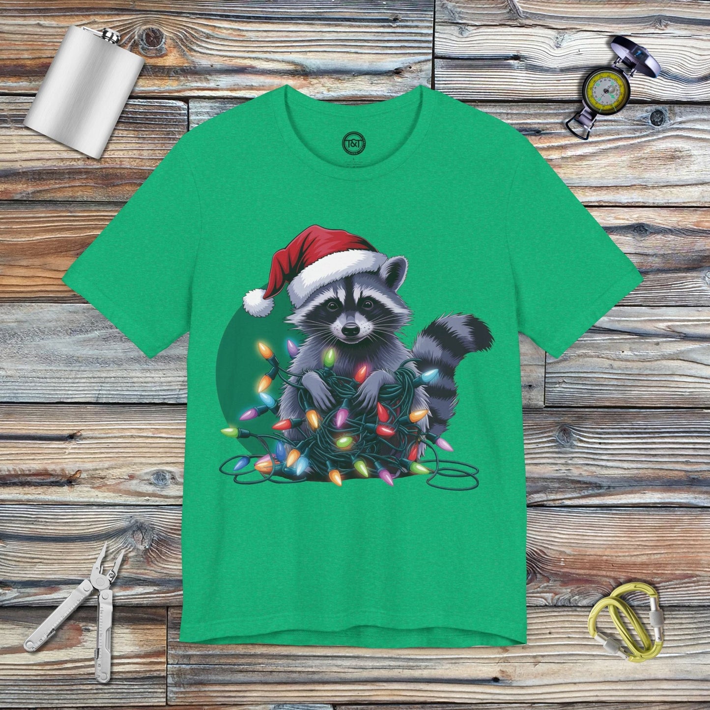 Tavern and Trail T-Shirt Santa Paws T-Shirt Heather Kelly / S