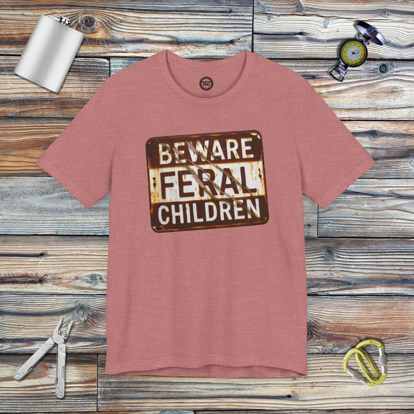 Tavern and Trail T-Shirt Feral Children T-Shirt Heather Mauve / S