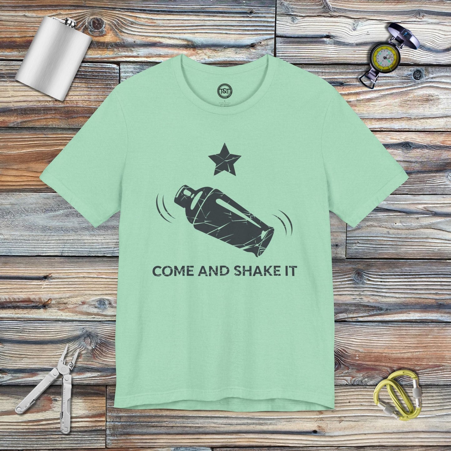 Tavern and Trail T-Shirt Come and Shake It T-Shirt Heather Mint / S