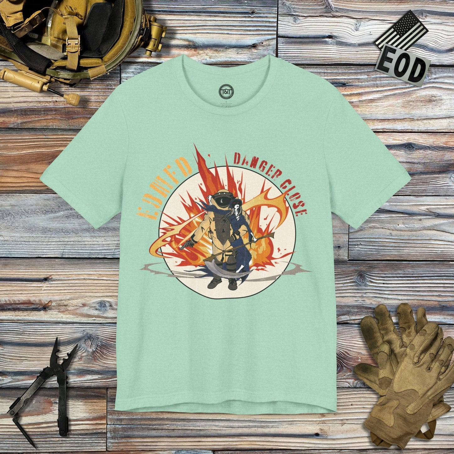 Tavern and Trail T-Shirt Danger Close (Gen 2) T-Shirt Heather Mint / S