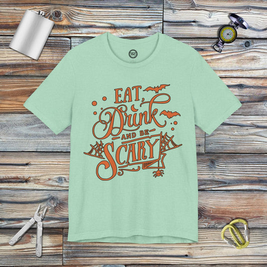 Tavern and Trail T-Shirt Eat, Drink, and be Scary T-Shirt Heather Mint / S