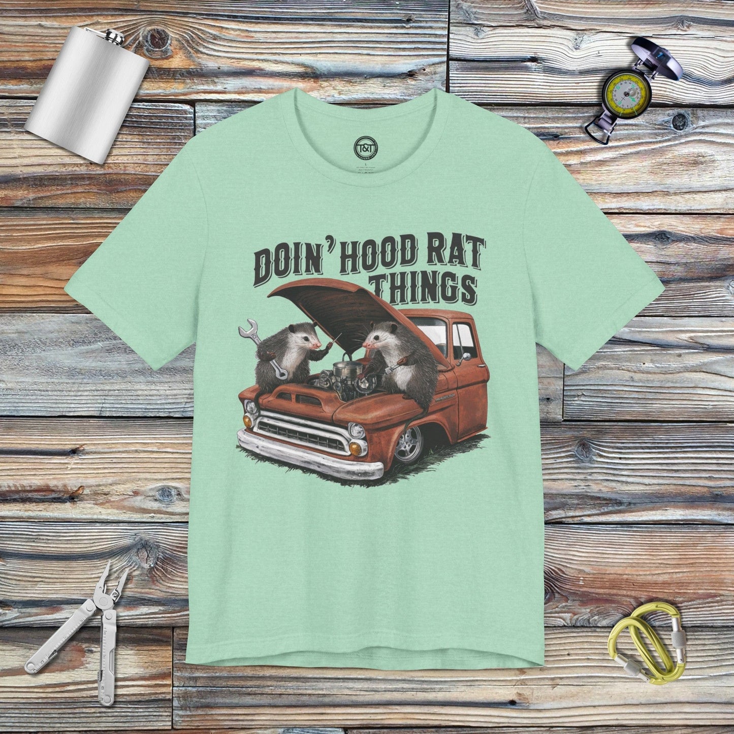 Tavern and Trail T-Shirt Hood Rats T-Shirt Heather Mint / S