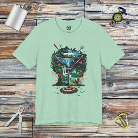 Tavern and Trail T-Shirt Martini in Paradise T-Shirt Heather Mint / S