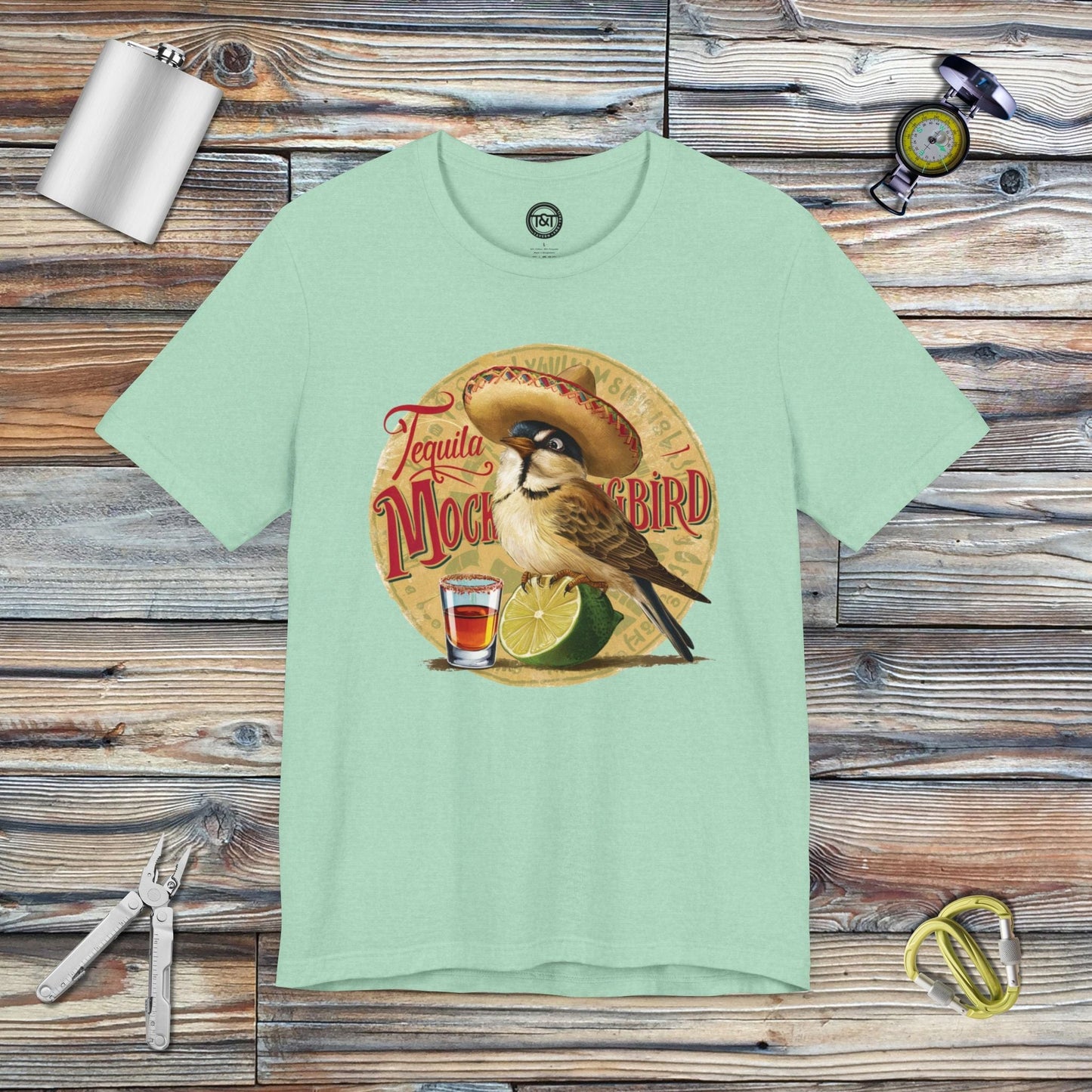 Tavern and Trail T-Shirt Tequila Mockingbird T-Shirt Heather Mint / S