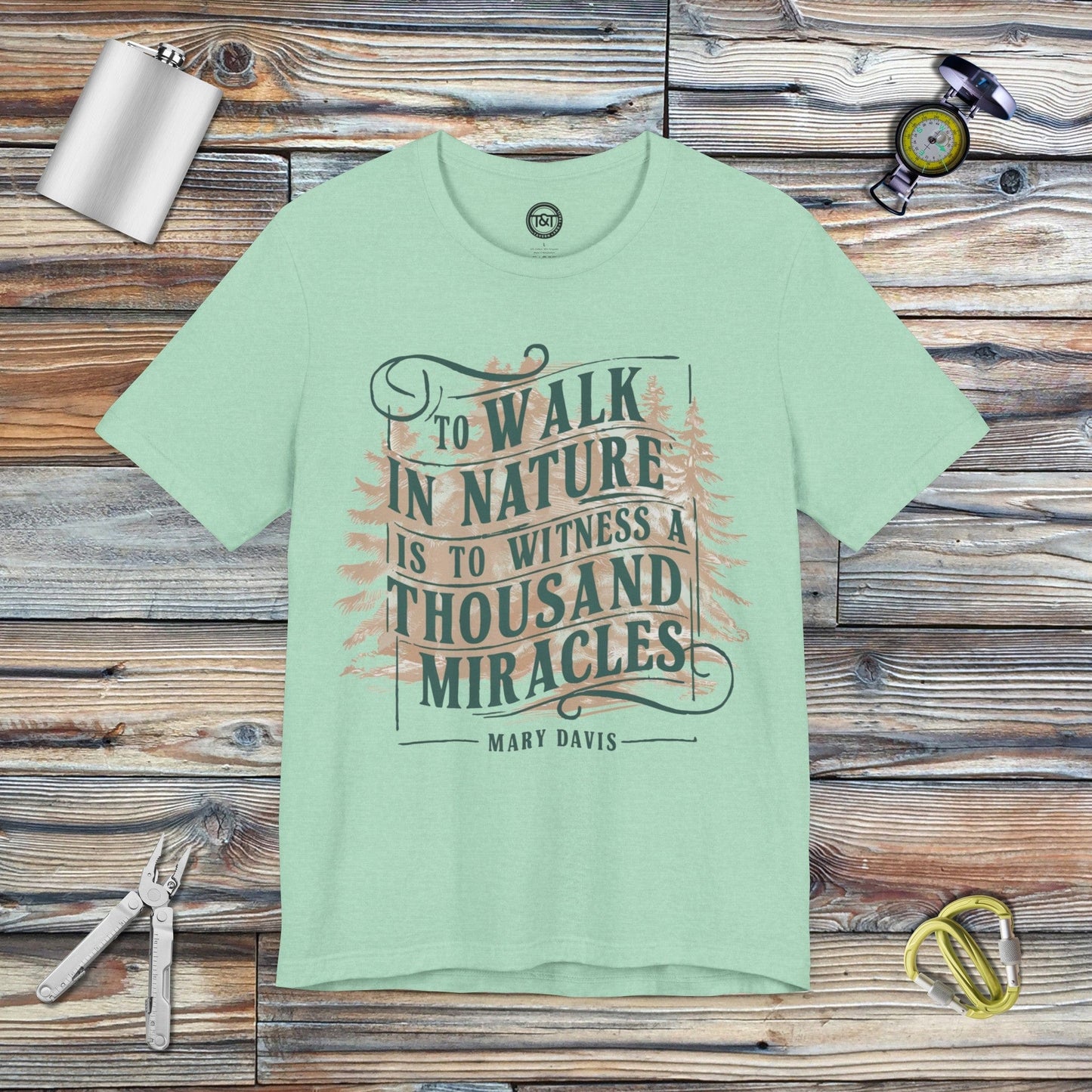 Tavern and Trail T-Shirt Thousand Miracles T-Shirt Heather Mint / S