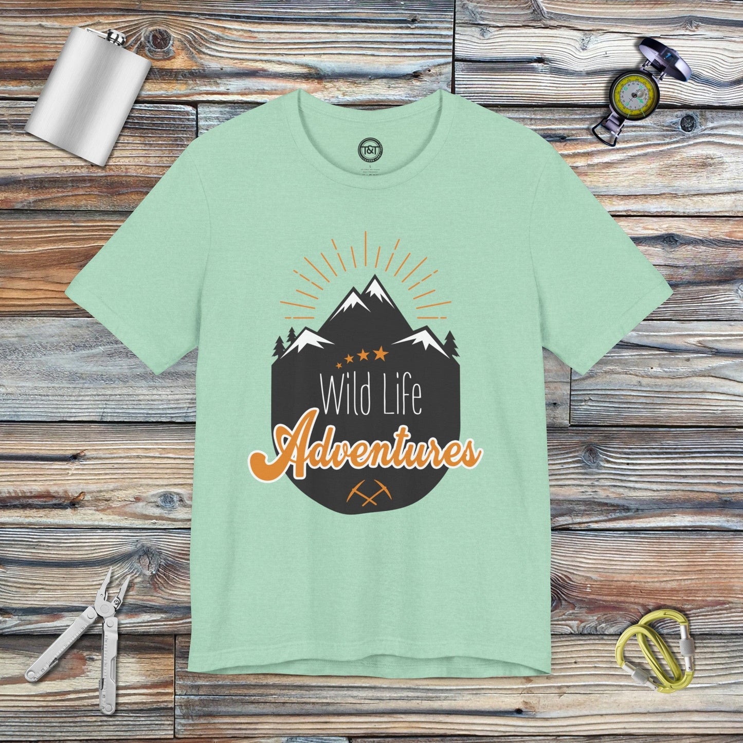 Tavern and Trail T-Shirt Wildlife Adventures T-Shirt Heather Mint / S