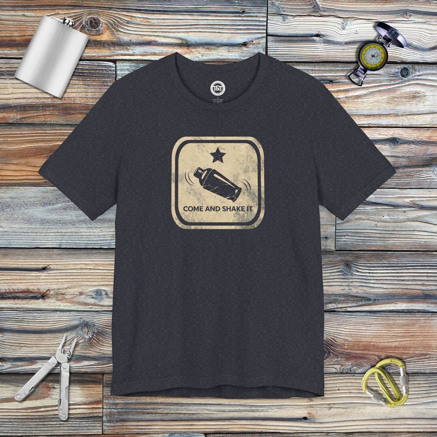 Tavern and Trail T-Shirt Come and Shake It (Gen 2 - Dark) T-Shirt Heather Navy / S