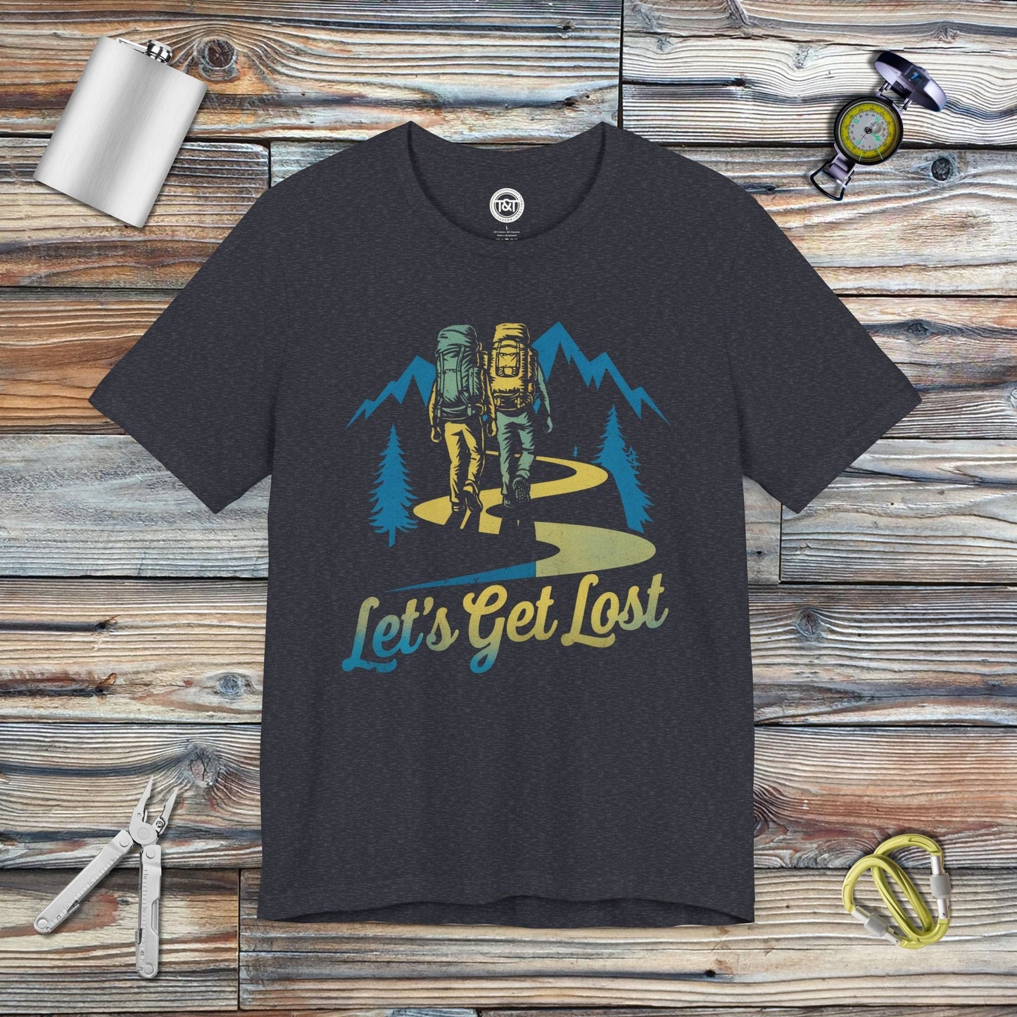 Tavern and Trail T-Shirt Let's Get Lost T-Shirt Heather Navy / S