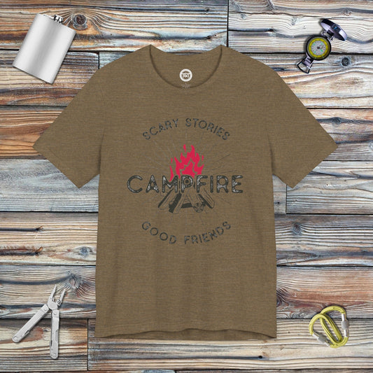 Tavern and Trail T-Shirt Campfire Tales T-Shirt Heather Olive / S