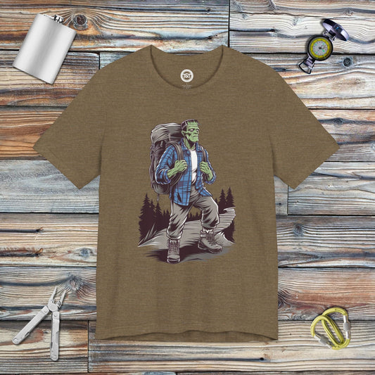 Tavern and Trail T-Shirt Frankenstein's Trekker T-Shirt Heather Olive / S