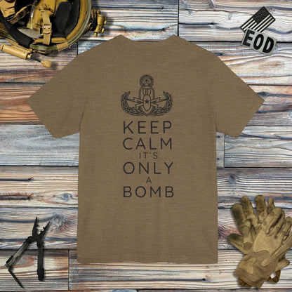 Tavern and Trail T-Shirt Keep Calm (Back Print) T-Shirt Heather Olive / S