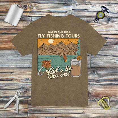 Tavern and Trail T-Shirt T&T Fly Fishing T-Shirt Heather Olive / S