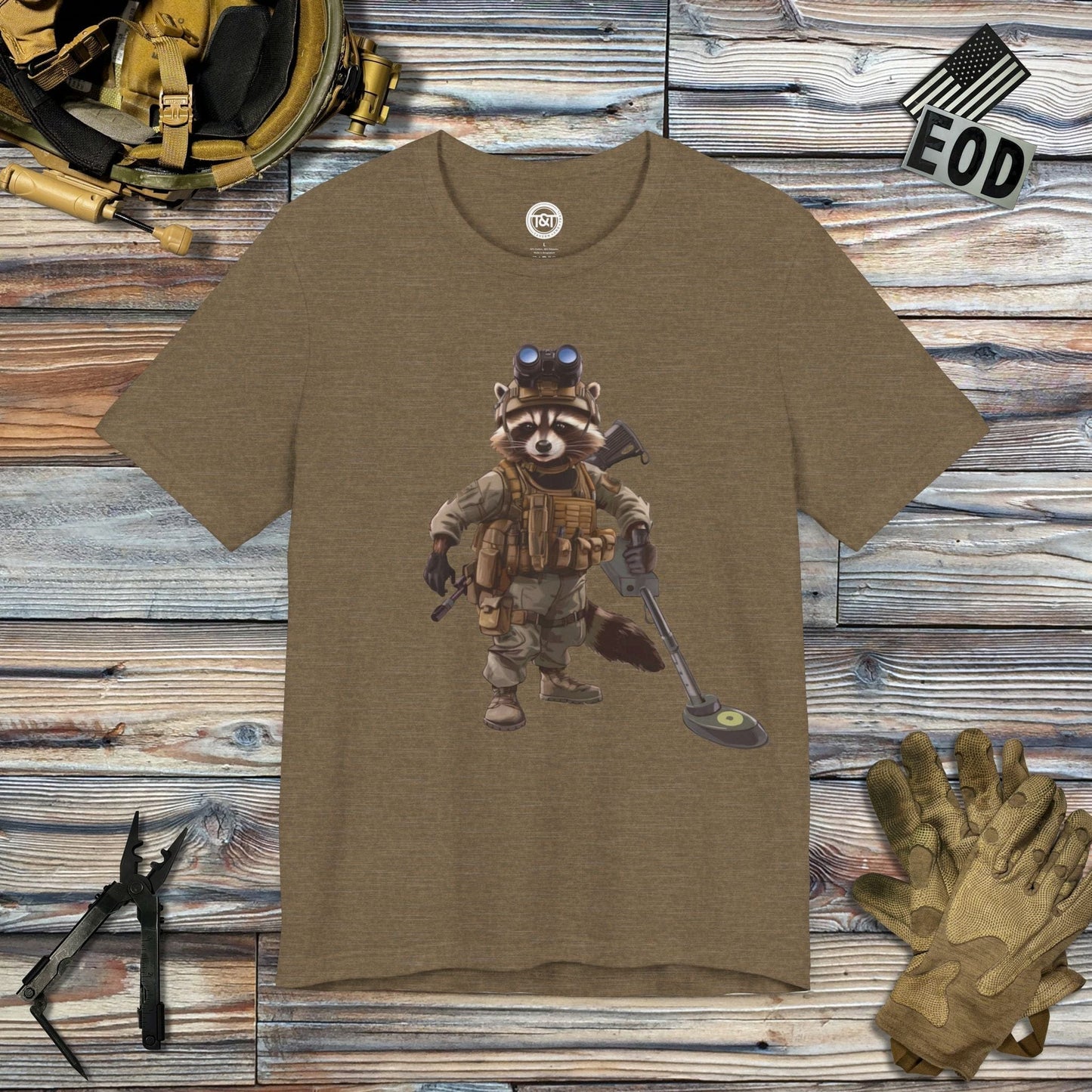 Tavern and Trail T-Shirt Trash Collector T-Shirt Heather Olive / S