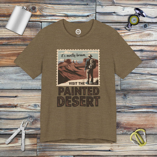 Tavern and Trail T-Shirt Visit the Painted Desert T-Shirt Heather Olive / S