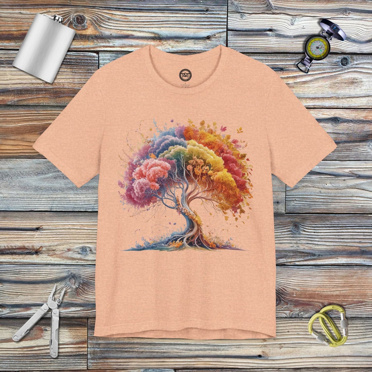 Tavern and Trail T-Shirt Dreaming Tree T-Shirt Heather Peach / S