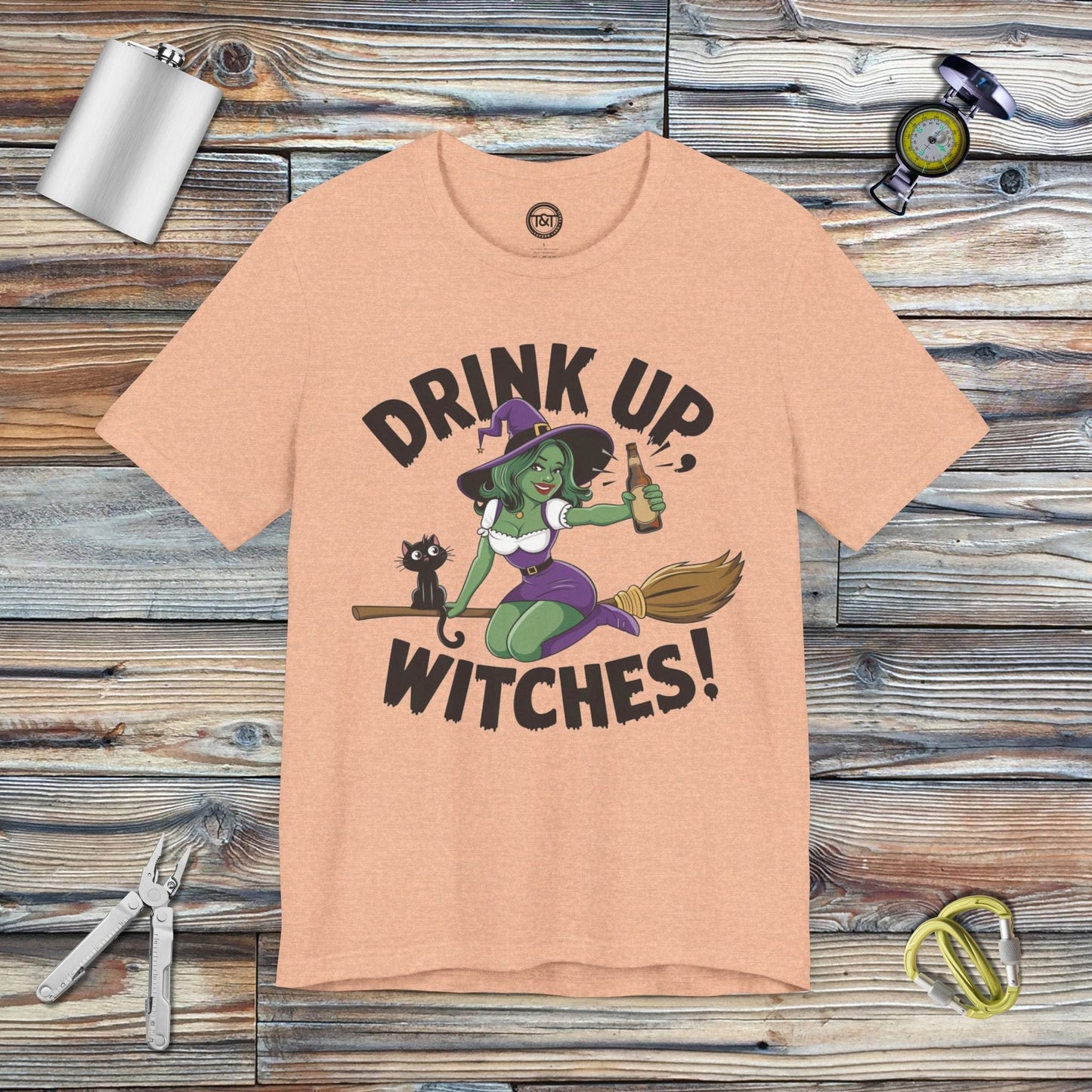 Tavern and Trail T-Shirt Drink Up Witches (Gen 2) T-Shirt Heather Peach / S