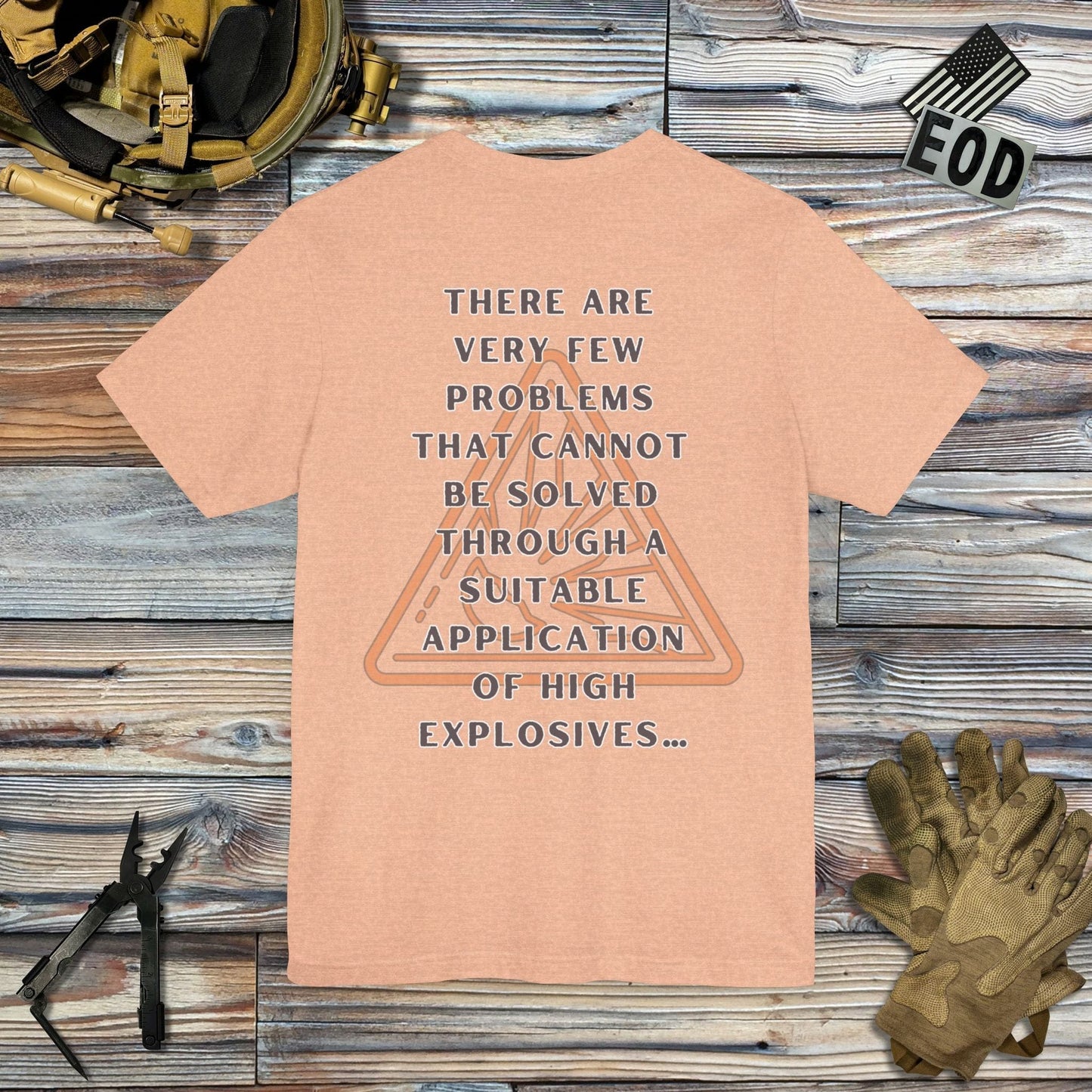 Tavern and Trail T-Shirt Final Solutions (Back Print) T-Shirt Heather Peach / S