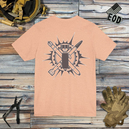 Tavern and Trail T-Shirt Junk in the Sun (Back Print) T-Shirt Heather Peach / S