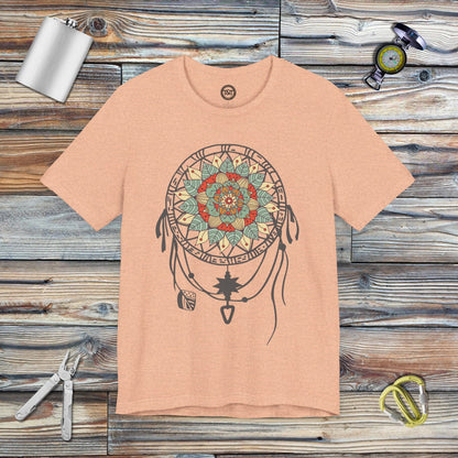 Tavern and Trail T-Shirt Mandala Dream Catcher (Gen 1) T-Shirt Heather Peach / S