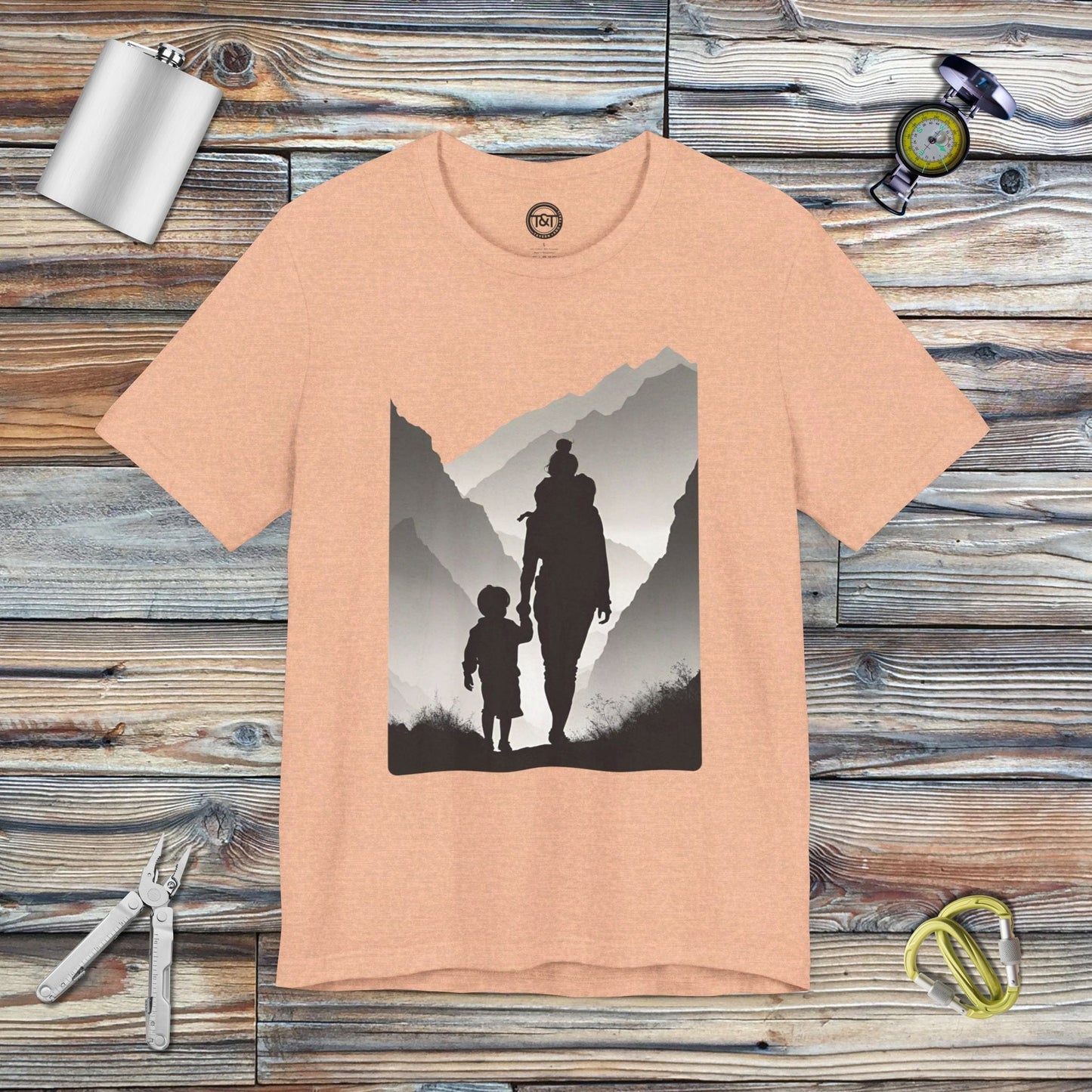 Tavern and Trail T-Shirt MOAB (Mother of all Backpackers) T-Shirt Heather Peach / S