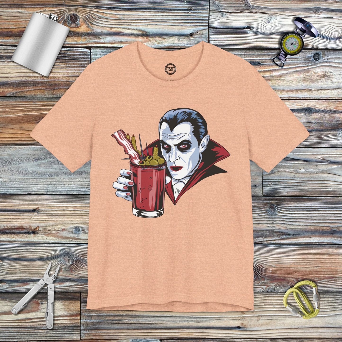 Tavern and Trail T-Shirt True Bloody Mary T-Shirt Heather Peach / S