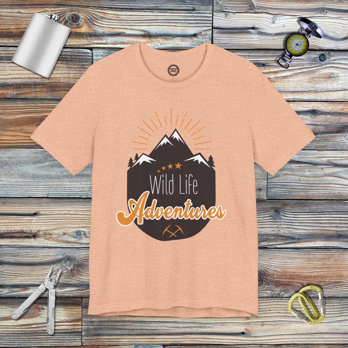 Tavern and Trail T-Shirt Wildlife Adventures T-Shirt Heather Peach / S