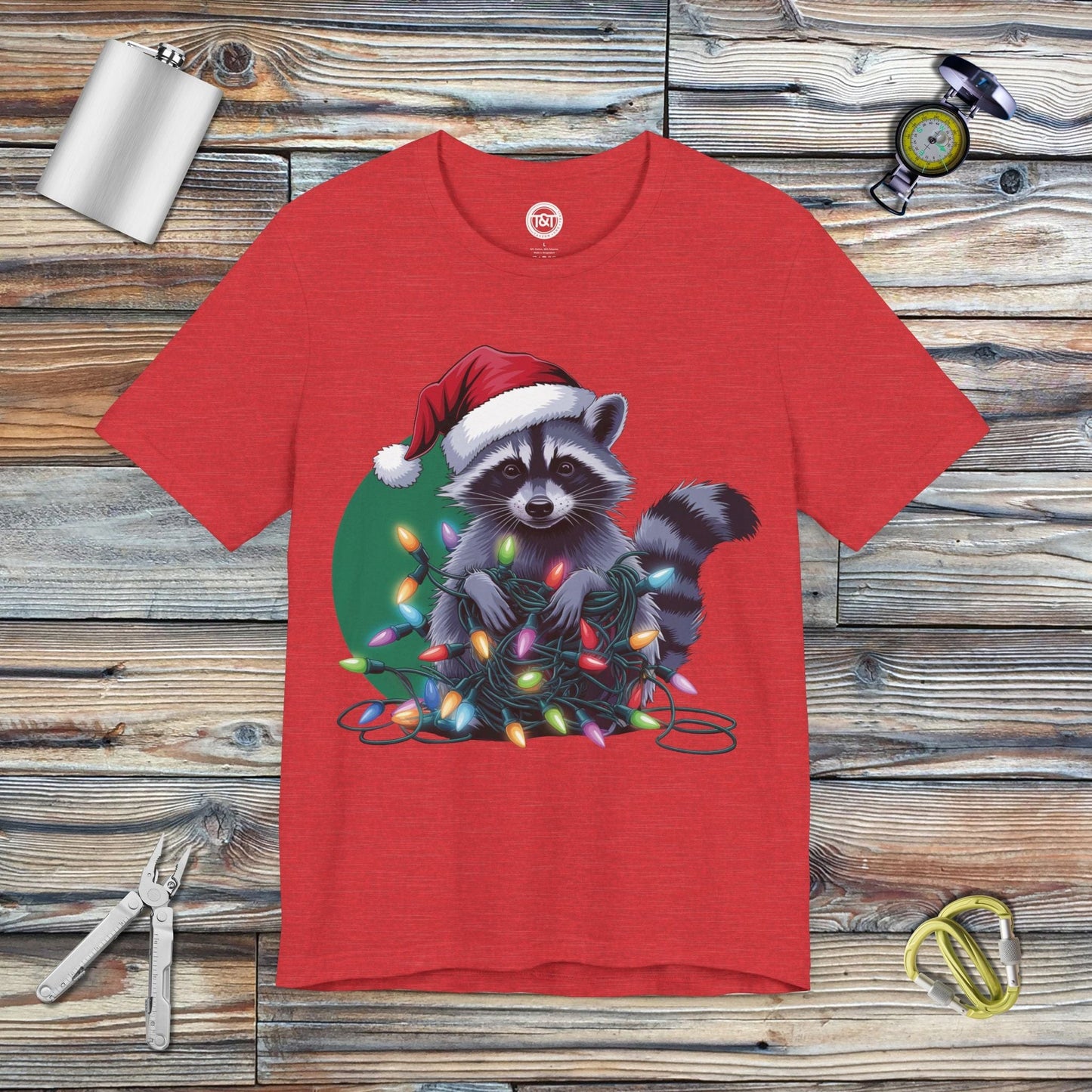 Tavern and Trail T-Shirt Santa Paws T-Shirt Heather Red / S